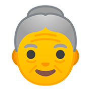 Émoji 👵 Femme âgée sur Google Android 8.1.