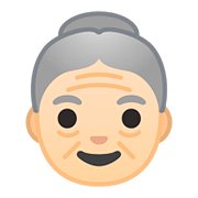 👵🏻 Emoji ältere Frau: helle Hautfarbe Google Android 8.1.