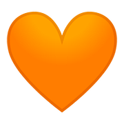 🧡 Emoji oranges Herz Google Android 8.1.