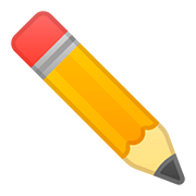 Émoji ✏️ Crayon sur Google Android 8.1.
