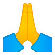 Emoji 🙏 Mani Giunte su Google Android 8.1.