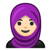 🧕🏻 Emoji Mulher Com Véu: Pele Clara na Google Android 8.1.