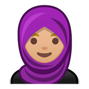 🧕🏼 Emoji Frau mit Kopftuch: mittelhelle Hautfarbe Google Android 8.1.