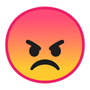 Emoji 😡 Broncio su Google Android 8.1.