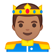 Émoji 🤴🏽 Prince : Peau Légèrement Mate sur Google Android 8.1.
