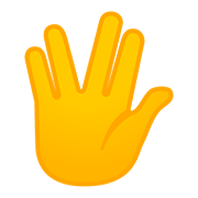 Emoji 🖖 Saluto Vulcaniano su Google Android 8.1.