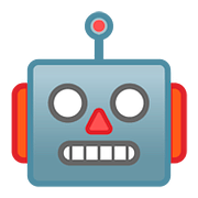 Emoji 🤖 Faccina Di Robot su Google Android 8.1.