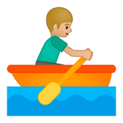 Émoji 🚣🏼 Personne Ramant Dans Une Barque : Peau Moyennement Claire sur Google Android 8.1.