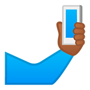 Emoji 🤳🏾 Selfie: Carnagione Abbastanza Scura su Google Android 8.1.