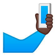 Emoji 🤳🏿 Selfie: Carnagione Scura su Google Android 8.1.