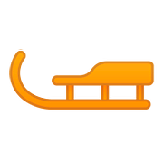 Emoji 🛷 Slitta su Google Android 8.1.