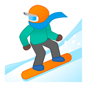 Émoji 🏂🏿 Snowboardeur : Peau Foncée sur Google Android 8.1.