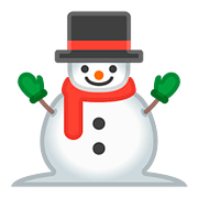 ⛄ Emoji Schneemann ohne Schneeflocken Google Android 8.1.