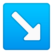 Emoji ↘️ Freccia In Basso A Destra su Google Android 8.1.