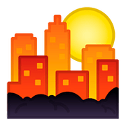 🌇 Emoji Sonnenuntergang in der Stadt Google Android 8.1.