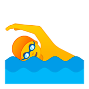 🏊 Emoji Persona Nadando en Google Android 8.1.