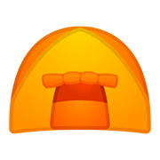 Emoji ⛺ Tenda su Google Android 8.1.