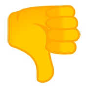 Emoji 👎 Pollice Verso su Google Android 8.1.