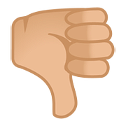 Emoji 👎🏼 Pollice Verso: Carnagione Abbastanza Chiara su Google Android 8.1.