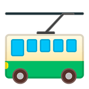 🚎 Emoji ônibus Movido A Eletricidade na Google Android 8.1.