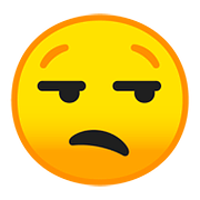 😒 Emoji Rosto Aborrecido na Google Android 8.1.