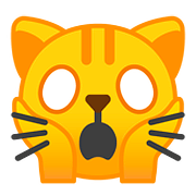 Emoji 🙀 Gatto Esterrefatto su Google Android 8.1.