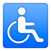 Emoji ♿ Simbolo Della Disabilità su Google Android 8.1.