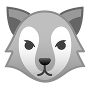 Émoji 🐺 Loup sur Google Android 8.1.