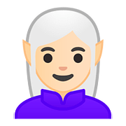 🧝🏻‍♀️ Emoji Elfa: Pele Clara na Google Android 8.1.