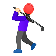 🏌🏻‍♀️ Emoji Mujer Jugando Al Golf: Tono De Piel Claro en Google Android 8.1.