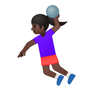 🤾🏿‍♀️ Emoji Handballspielerin: dunkle Hautfarbe Google Android 8.1.