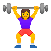 🏋️‍♀️ Emoji Mulher Levantando Peso na Google Android 8.1.