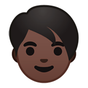 Emoji 🧑🏿 Persona: Carnagione Scura su Google Android 9.0.