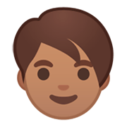 🧑🏽 Emoji Erwachsener: mittlere Hautfarbe Google Android 9.0.