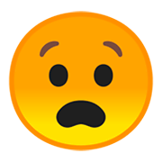 😧 Emoji qualvolles Gesicht Google Android 9.0.