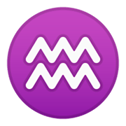 Emoji ♒ Segno Zodiacale Dell’Acquario su Google Android 9.0.