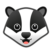 🦡 Emoji Texugo na Google Android 9.0.