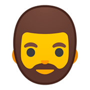 Émoji 🧔 Homme Barbu sur Google Android 9.0.