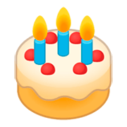 Emoji 🎂 Torta Di Compleanno su Google Android 9.0.