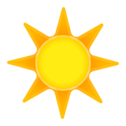 Emoji ☀️ Sole su Google Android 9.0.