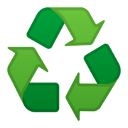 ♻️ Emoji Símbolo De Reciclagem na Google Android 9.0.