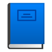 Émoji 📘 Livre Bleu sur Google Android 9.0.