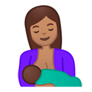 Emoji 🤱🏽 Allattare: Carnagione Olivastra su Google Android 9.0.