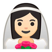 👰🏻 Emoji Noiva: Pele Clara na Google Android 9.0.