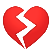 Émoji 💔 Cœur Brisé sur Google Android 9.0.