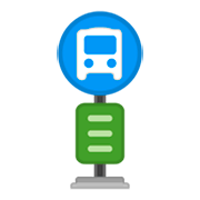 🚏 Emoji Parada De Autobús en Google Android 9.0.
