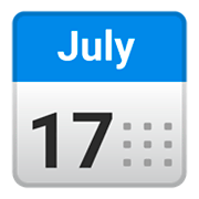 Emoji 📅 Calendario su Google Android 9.0.
