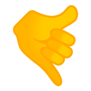 Emoji 🤙 Mano Con Gesto Di Chiamata su Google Android 9.0.