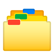 Emoji 🗂️ Divisori Per Schedario su Google Android 9.0.