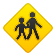 🚸 Emoji Crianças Atravessando na Google Android 9.0.